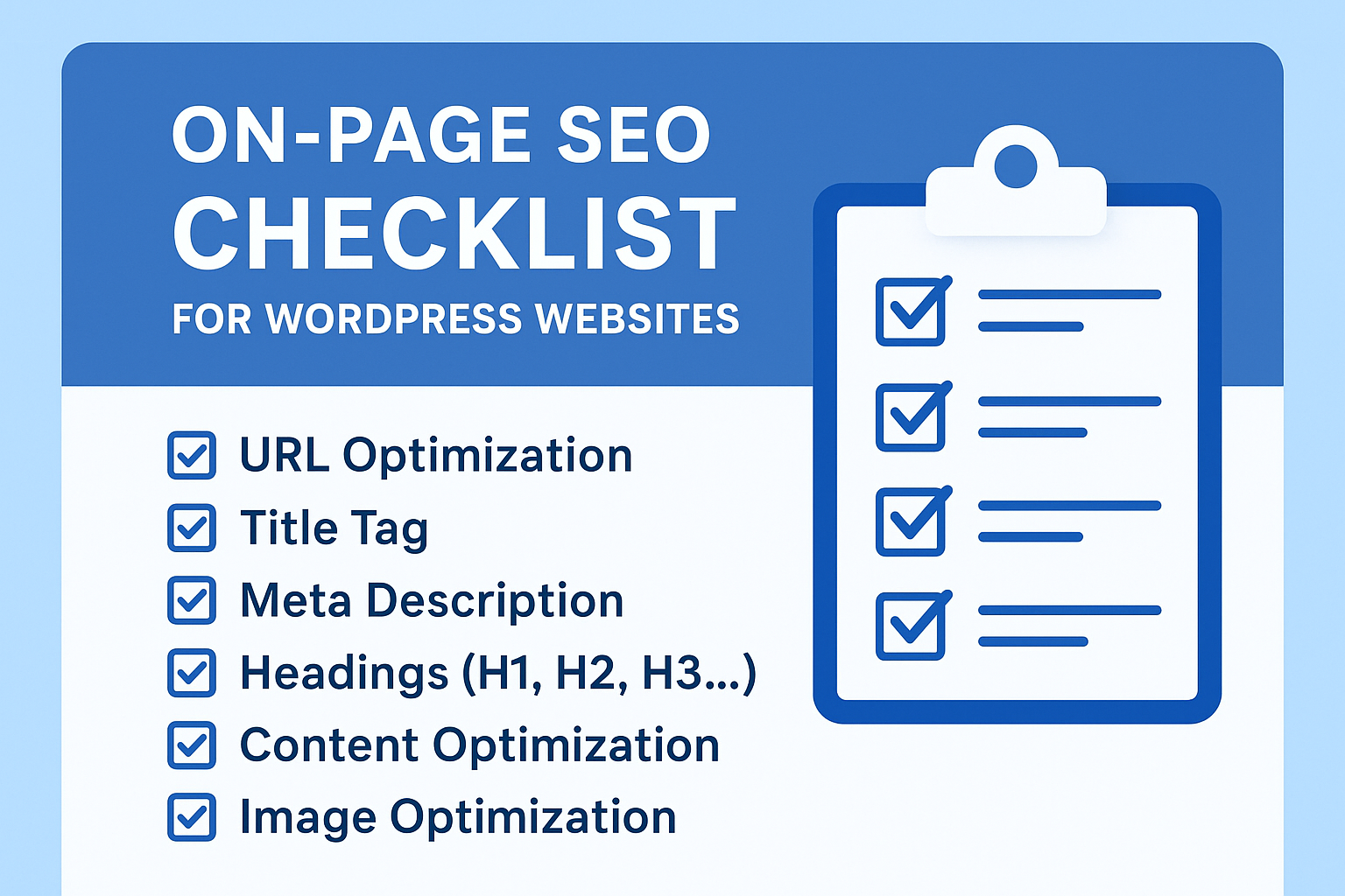 Essential on-page SEO checklist for WordPress sites